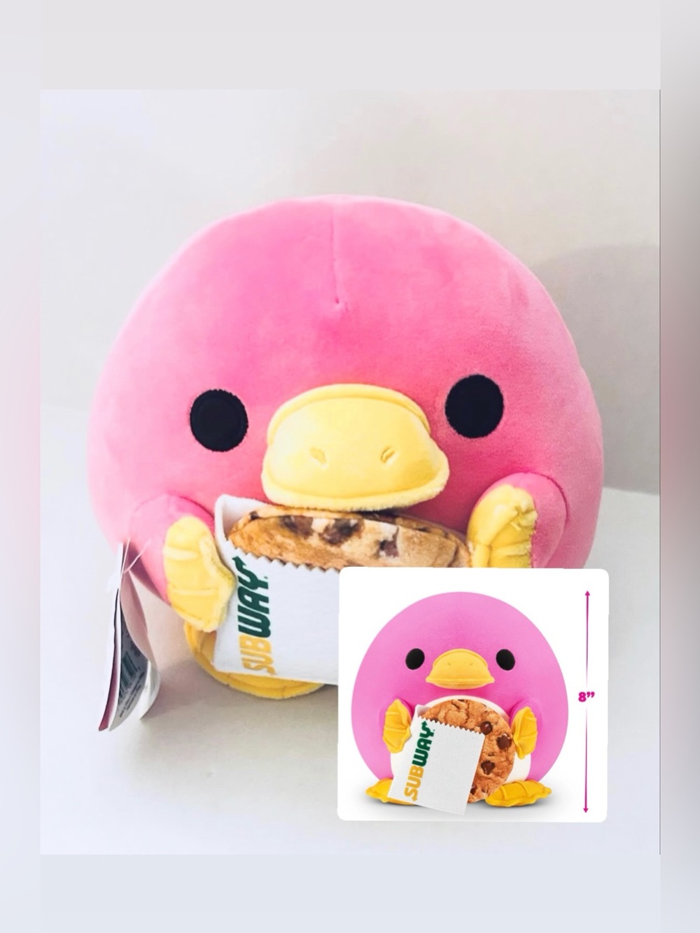 Snackles Series 2 Whitney The Platypus Subway Cookie Snackle Plush